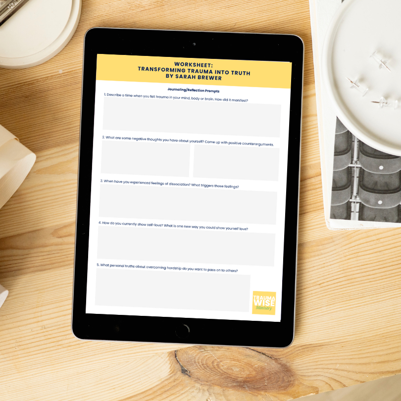 Transforming Trauma Into Truth Journal Page Mockup