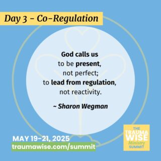 "God calls us to be present, not perfect—to lead from regulation, not reactivity."

Lead from regulation, not reactivity.

Sharon Wegman’s insights can transform how we show up for others—and for ourselves.

✨ Register free for the TraumaWise Ministry Summit (May 19-21) at traumawise.com or link in bio

#MinistryCare #TraumaWiseLeadership #FaithHealing #PresenceOverPerfection