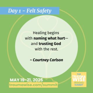 "Healing begins with naming what hurt—and trusting God with the rest."

Name it.
Feel it.
Surrender it. 🕊️

Courtney Carlson offers powerful guidance for healing during her Day 2 session at the TraumaWise Ministry Summit (May 19–21).

🕊️ Register free: link in bio or at traumawise.com

#EmotionalSafety #HealingWork #GodMeetsUsThere