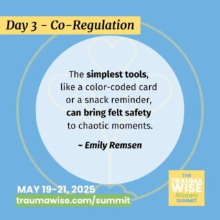 "The simplest tools, like a color-coded card or a snack reminder, can bring felt safety to chaotic moments."

🍎 A card. A snack. A cue. Safety can be that simple.

Join us on Day 3 of the TraumaWise Ministry Summit (May 19-21) where Emily Remsen shows how the smallest supports shape sacred spaces.

✨ FREE ticket: traumawise.com or link in bio

#VolunteerCare #TraumaInformedMinistry #FaithTools #MinistrySummit