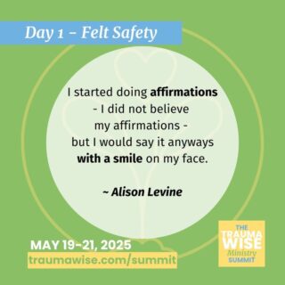"I started doing affirmations... I did not believe my affirmations... but I would say it anyways with a smile on my face."

Even when the words feel hollow, they plant seeds.

Ali’s journey with affirmations shows how compassion starts small—and grows.

🧡 Register for the TraumaWise Ministry Summit (May 19-21) - link in bio or traumawise.com

 #SelfCompassion #HealingIsPossible #TraumaWise #TraumaWiseSummit #TraumaWiseMinistry #Afformations