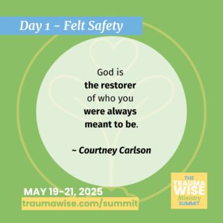 "God is the restorer of who you were always meant to be."

You are not broken. You are becoming. 💛

Join us for Restored to Wholeness: Shame, Faith, and the Sacred Path Back to Self at the TraumaWise Ministry Summit (May 19–21).

🎟️ Register free: link in bio or at traumawise.com

#TraumaHealing #FaithJourney #FeltSafety
