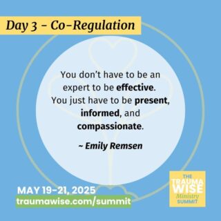 "You don’t have to be an expert to be effective. You just have to be present, informed, and compassionate."

🌱 Present. Informed. Compassionate.

That’s all it takes to begin. Join Emily Remsen at the TraumaWise Ministry Summit (May 19-21)

✨ Register in bio or traumawise.com

#TraumaInformedVolunteers #SafeMinistry #FaithLeadership #MinistrySummit