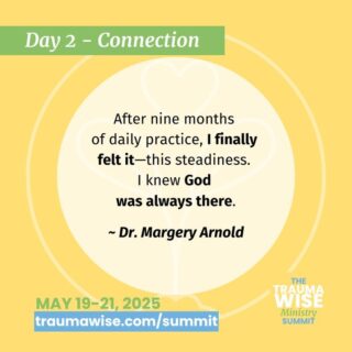 "After nine months of daily practice, I finally felt it—this steadiness. I knew God was always there."

Steady love isn’t always instant—it’s cultivated. 🌱 Margery’s 9-month transformation will move you.

The TraumaWise Ministry Summit - May 19-21, 2025 - Get your free ticket at link in bio or: https://traumawise.com/summits/ministry-2025-home/registration/

#DailyPractice #SpiritualFormation