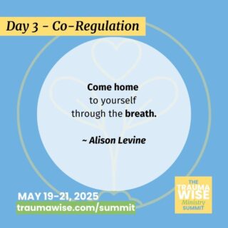 “Come home to yourself through the breath.”

Healing isn’t about striving—it’s about returning. Let your breath lead you home.

Ali Levine teaches what we often forget: The breath can bring us home—to our bodies, to our faith, and to ourselves.

Join us on Day 3 of the TraumaWise Ministry Summit (May 19-21)

Your free ticket is waiting at the link in bio or traumawise.com