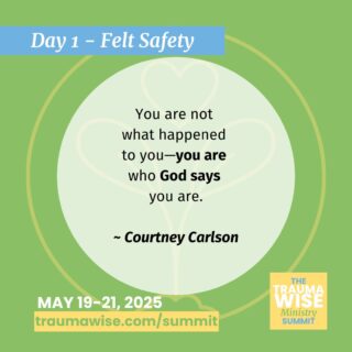"You are not what happened to you—you are who God says you are."

Your past doesn’t define you. Your identity is rooted in God’s love. 🙌

Courtney Carlson reclaims truth through trauma-informed faith during her Day 2 session at the TraumaWise Ministry Summit (May 19–21).

🕊️ Register free: link in bio or at traumawise.com

#FaithOverFear #YouAreLoved #TraumaRecovery