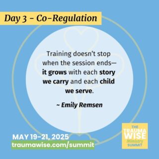 "Training doesn’t stop when the session ends—it grows with each story we carry and each child we serve."

 📖 Each story, each child, deepens our training.

 Emily Remsen’s session at the TraumaWise Ministry Summit is for every volunteer who wants to serve with heart.

✨ Register in bio or traumawise.com

#VolunteerWisdom #HealingMinistry #TraumaWiseSummit #FaithLeaders